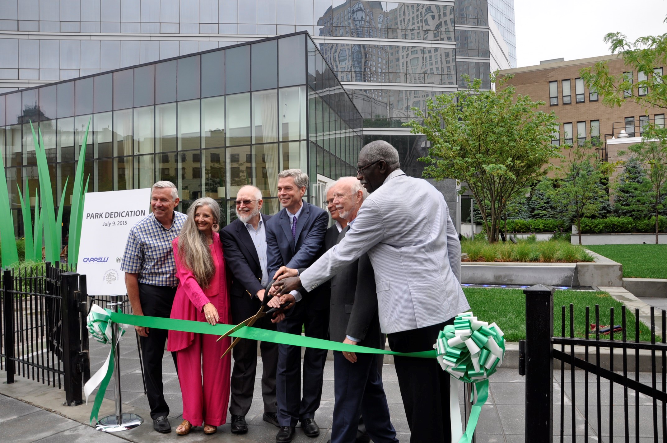 Main Street Parklet Ribbon Cutting Ceremony July 9